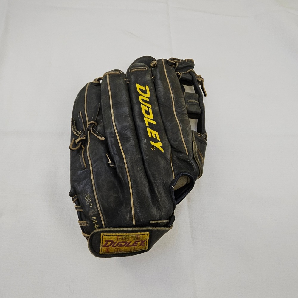 Dudley DSG9 Softball Glove 14" Right Hand Throw Black Top Grain Leather 44-087